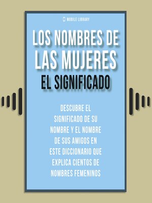 Los Nombres de Mujeres--El Significado - Audiobook